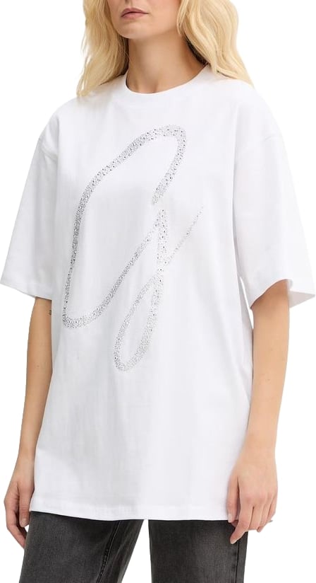 Guess White Cotton T-Shirt