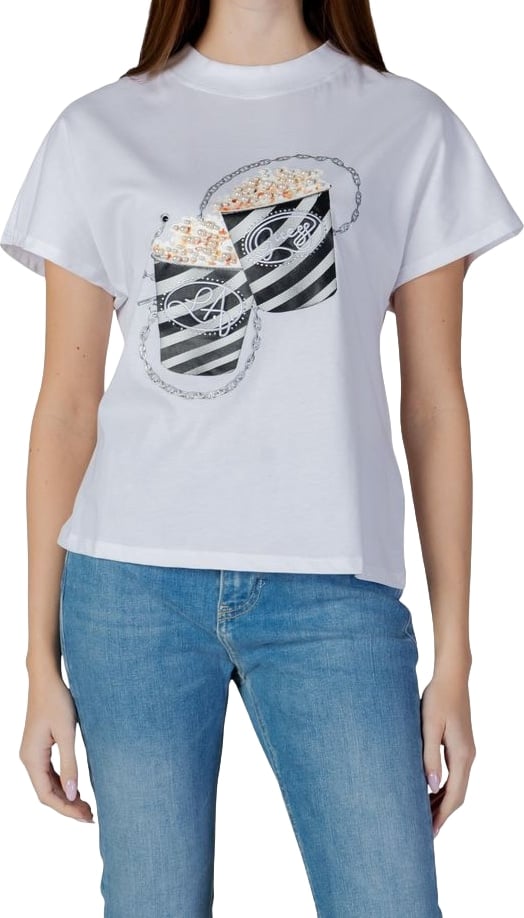 Guess White Cotton T-Shirt