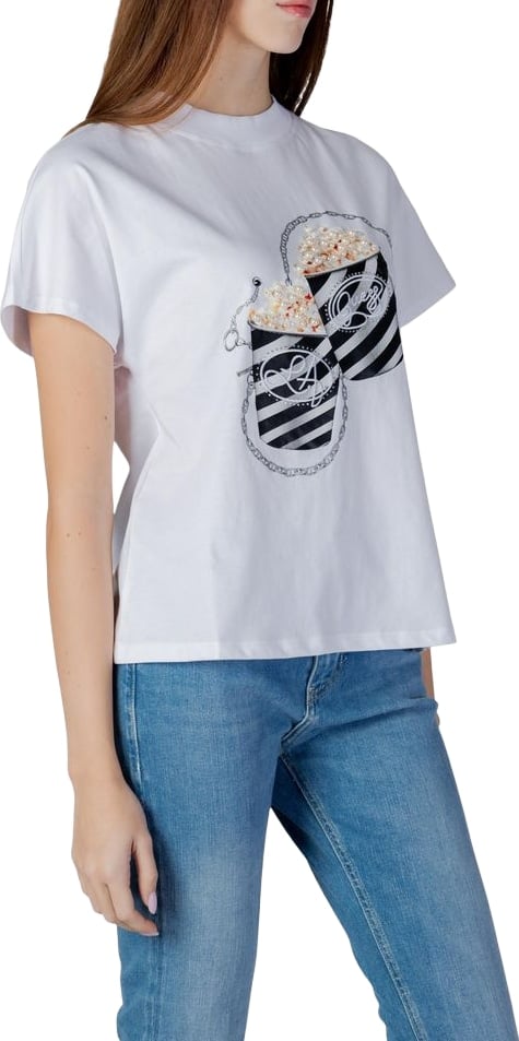 Guess White Cotton T-Shirt