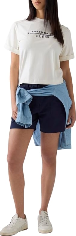 Guess Cream Cotton T-Shirt
