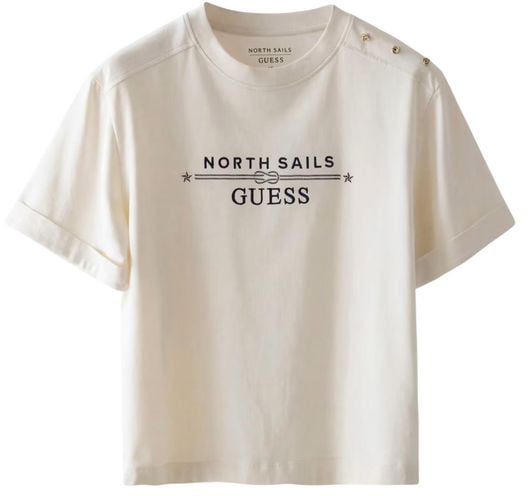 Guess Cream Cotton T-Shirt