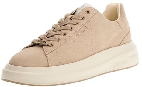 Guess Beige Suede Leather Low Top Sneakers