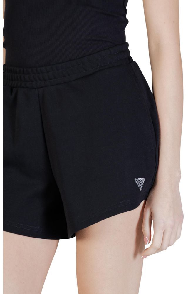 Guess Active Black Polyester Short And Mini Shorts