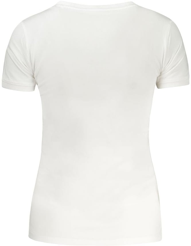 Guess Jeans Bianco Cotton Women T-Shirt