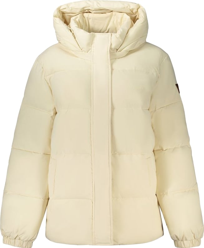Guess Jeans Cream Polyester Women's Jacket