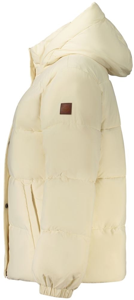 Guess Jeans Cream Polyester Women's Jacket