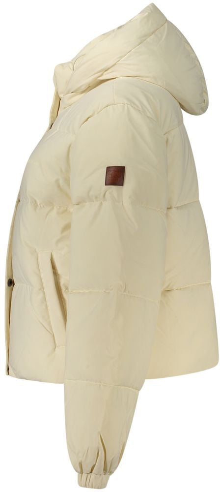 Guess Jeans Cream Polyester Women's Jacket