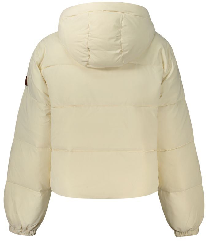 Guess Jeans Cream Polyester Women's Jacket