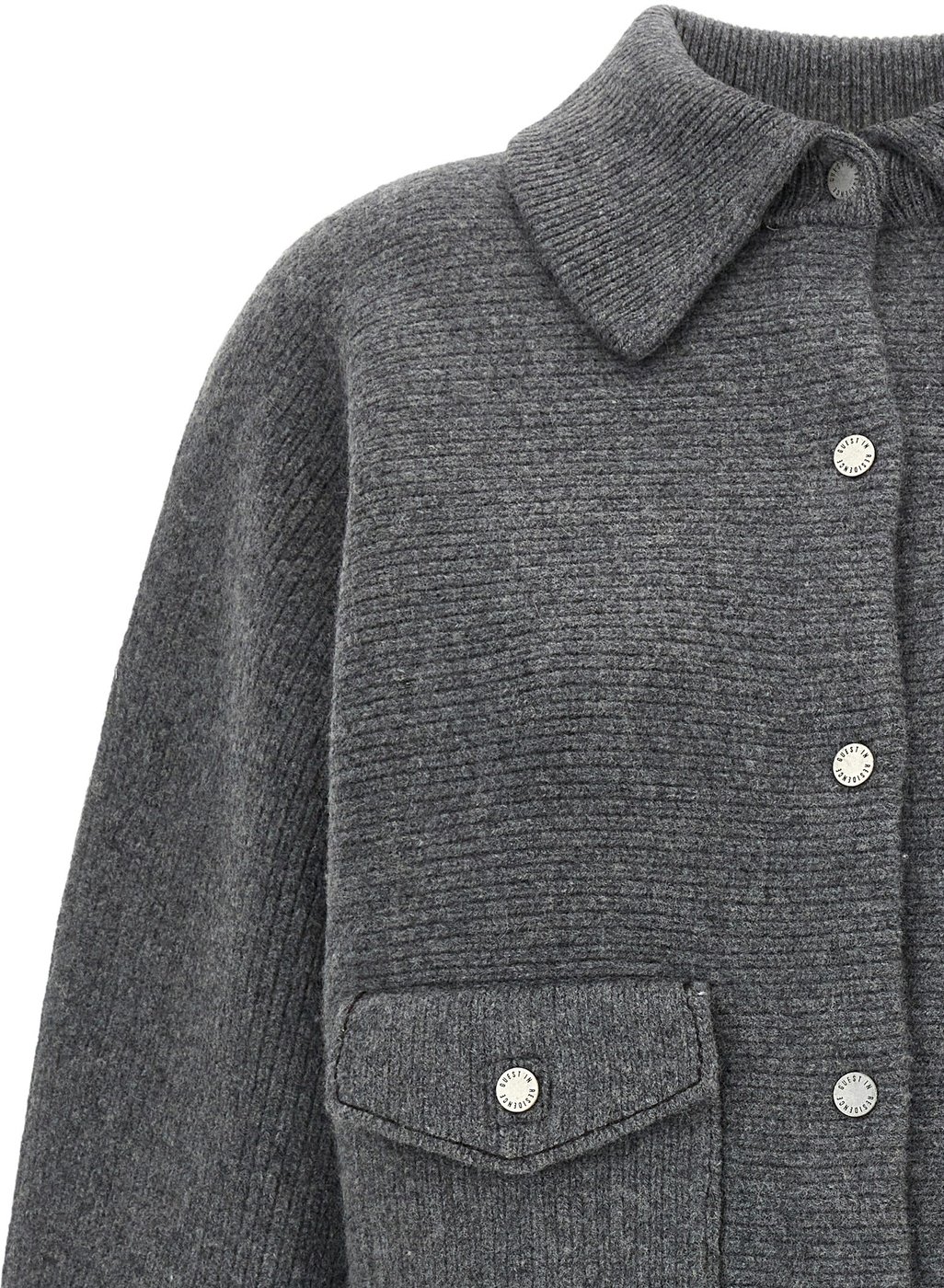 Guest in Residence Gray Wool Bomber