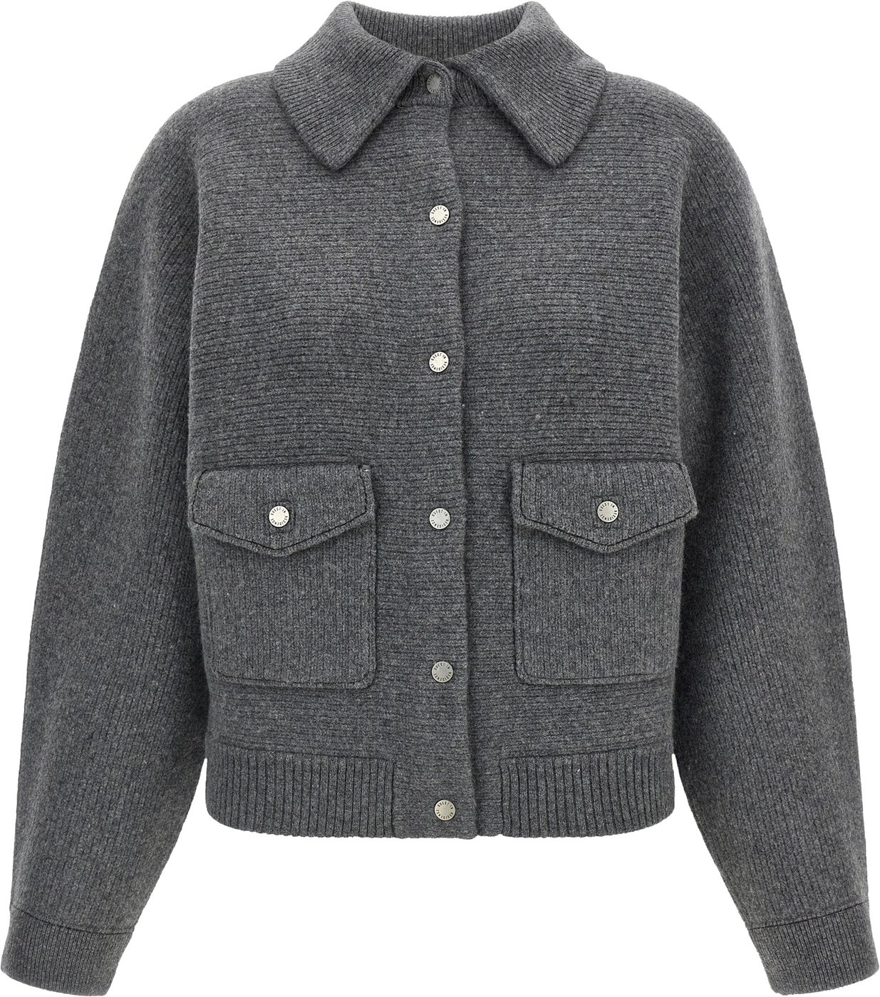 Guest in Residence Gray Wool Bomber