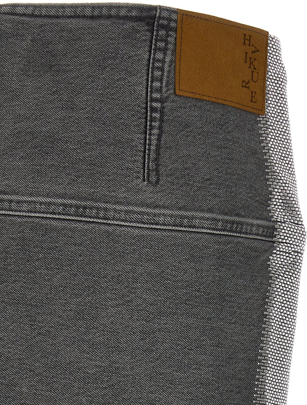 Haikure Gray Cotton Long Skirt