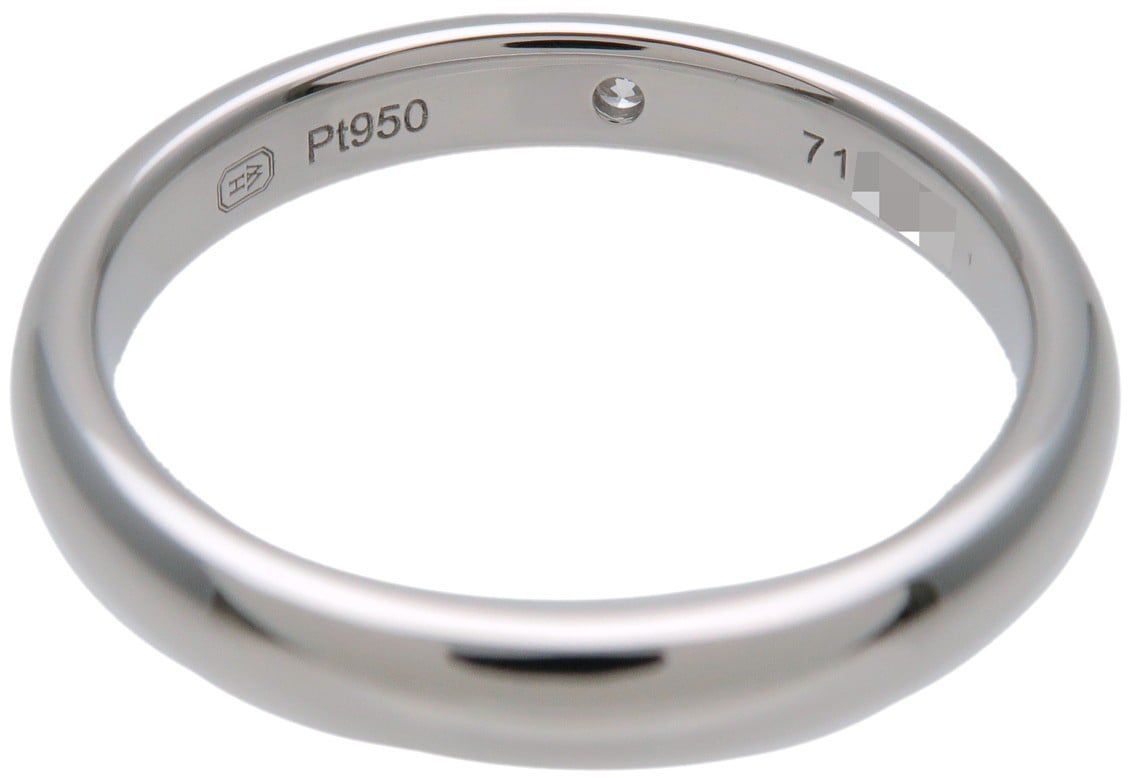 Harry Winston Single Diamond Band Platinum with Diamond