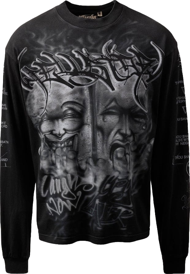 Hellstar Laugh Now Cry Later Long-Sleeve 'Black'