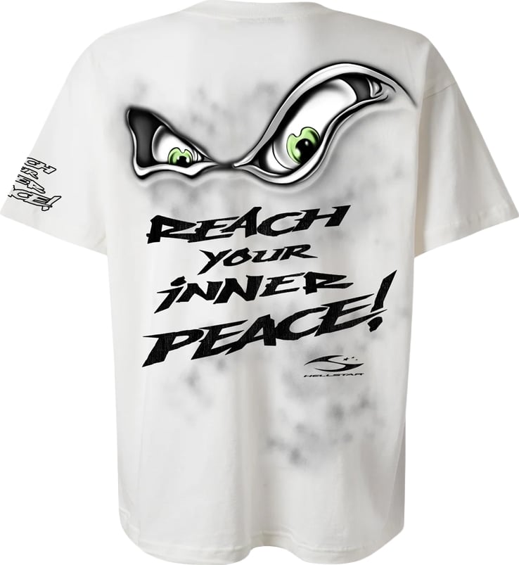 Hellstar Reach Your Inner Peace Om T-Shirt 'White'