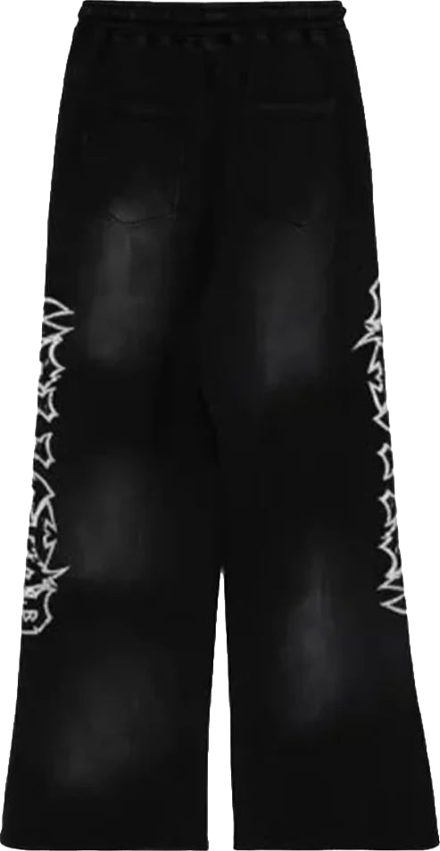 Hellstar Stars Shine Graffiti Sweatpants 'Black'