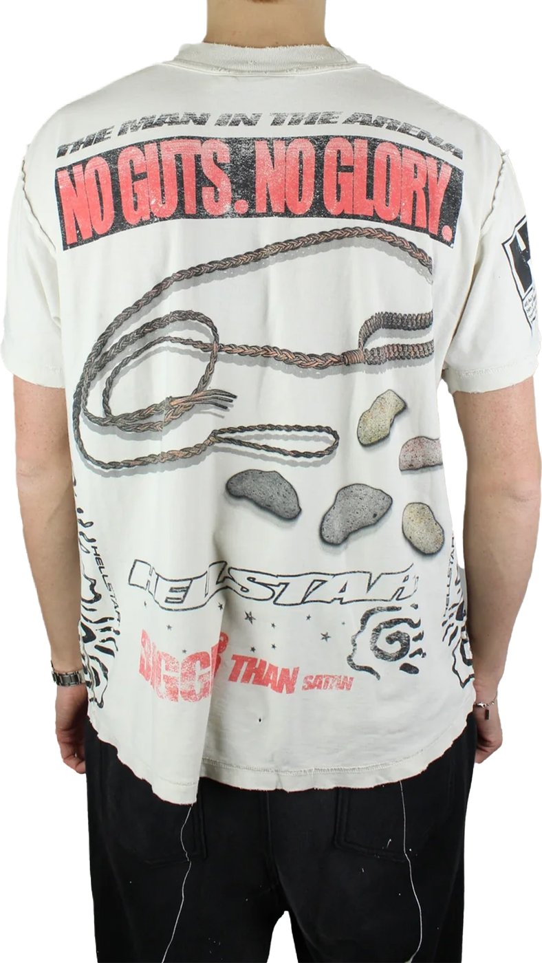 Hellstar Kill Your Goliath T-shirt 'Wit'