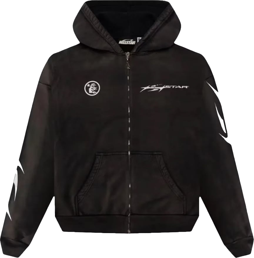 Hellstar Logo Zip Hoodie 'Zwart'