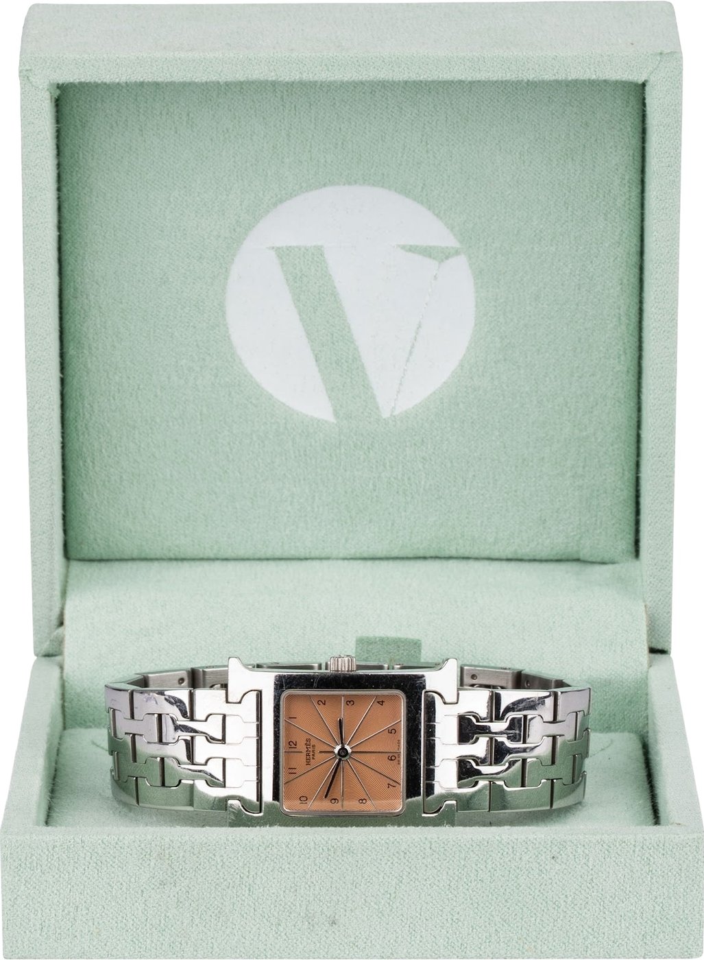 Hermès Silver Tone Heure H HH1.210 Women Watch