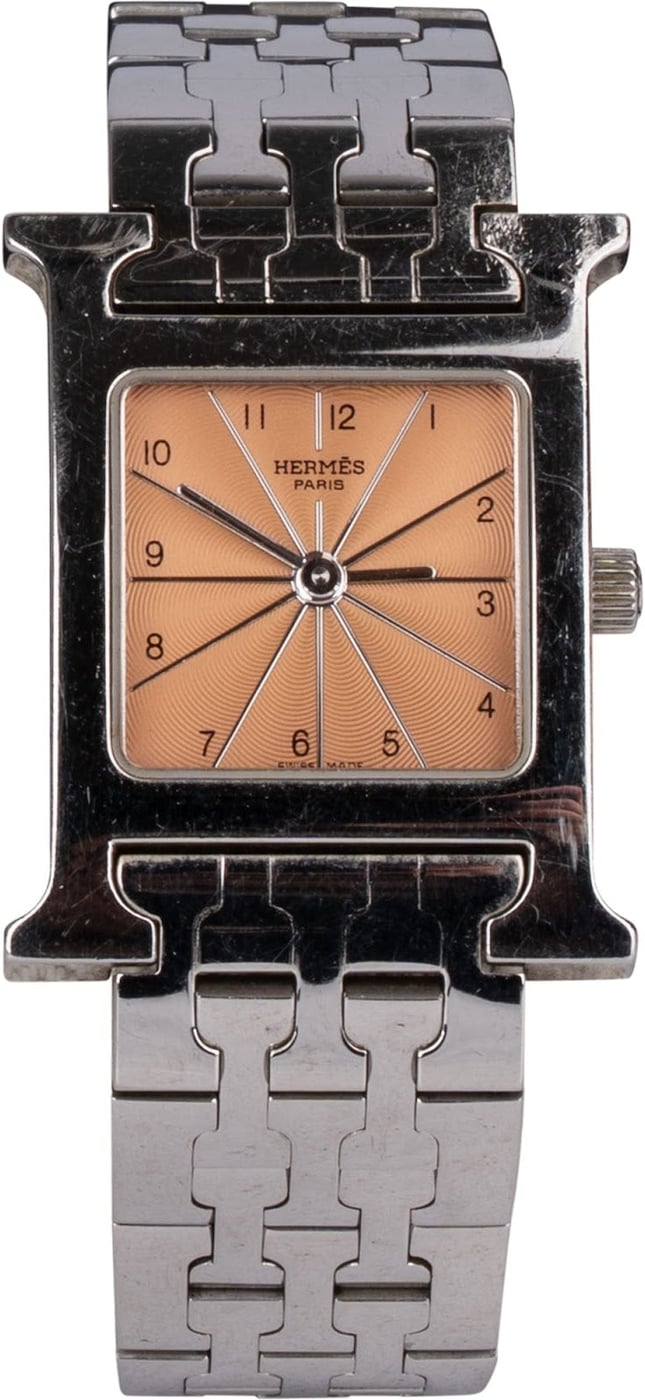 Hermès Silver Tone Heure H HH1.210 Women Watch