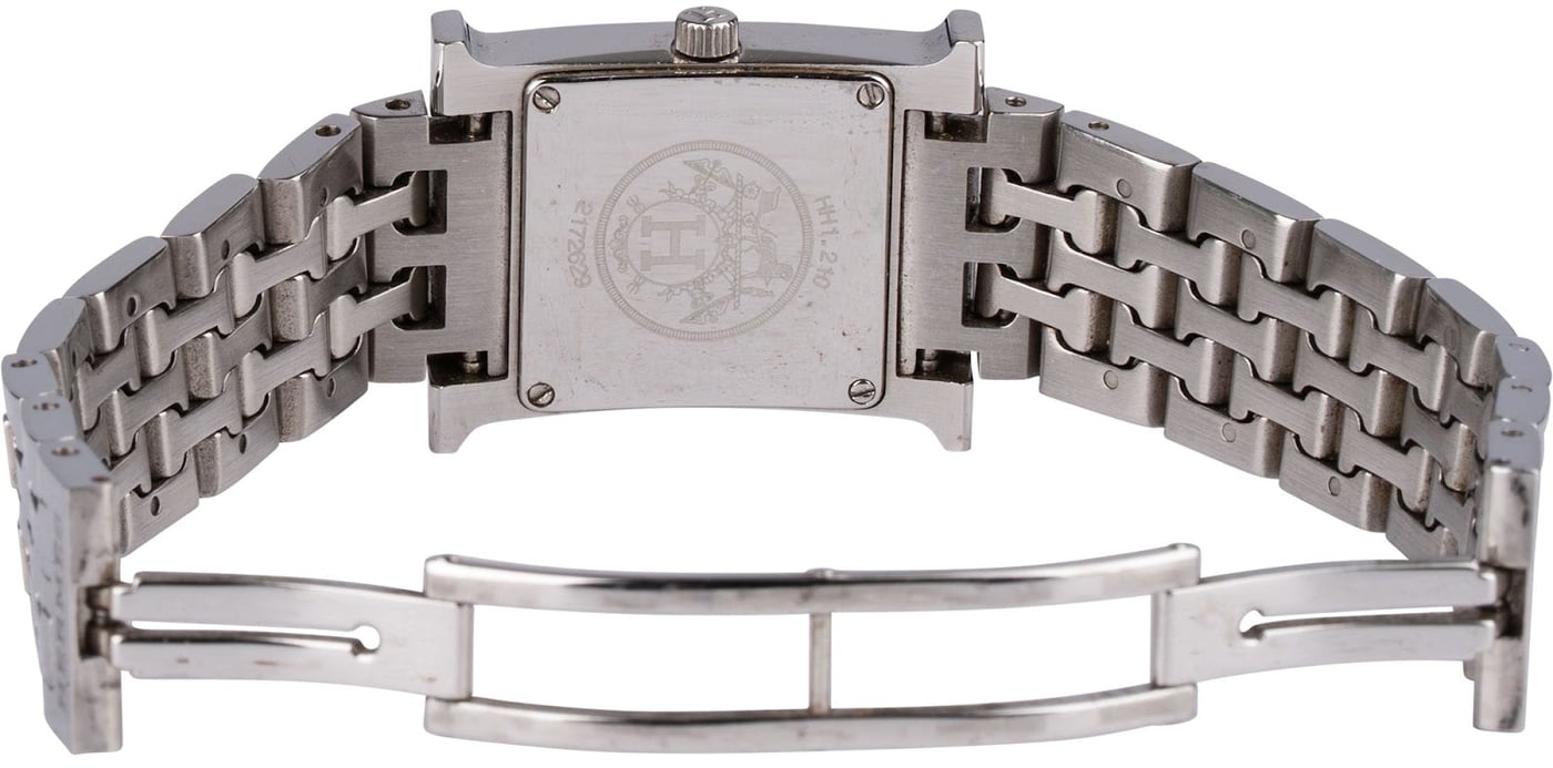 Hermès Silver Tone Heure H HH1.230 Women Watch