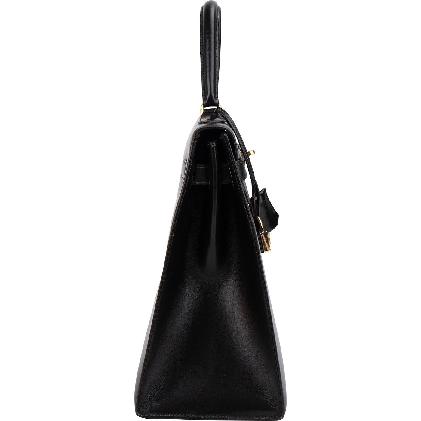 Hermès Noir Boxcalf Kelly 35 Sellier Handbag