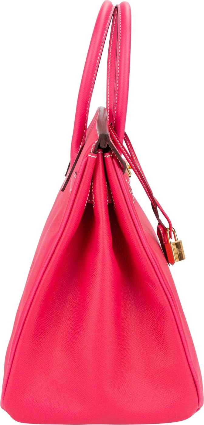 Hermès Rose Tyrien Epsom Leather Birkin 35 Handbag