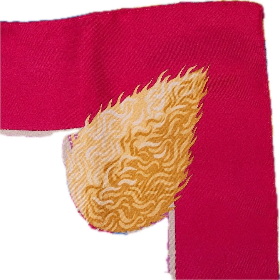 Hermès Fête au Village Silk 90 Scarf Tuch