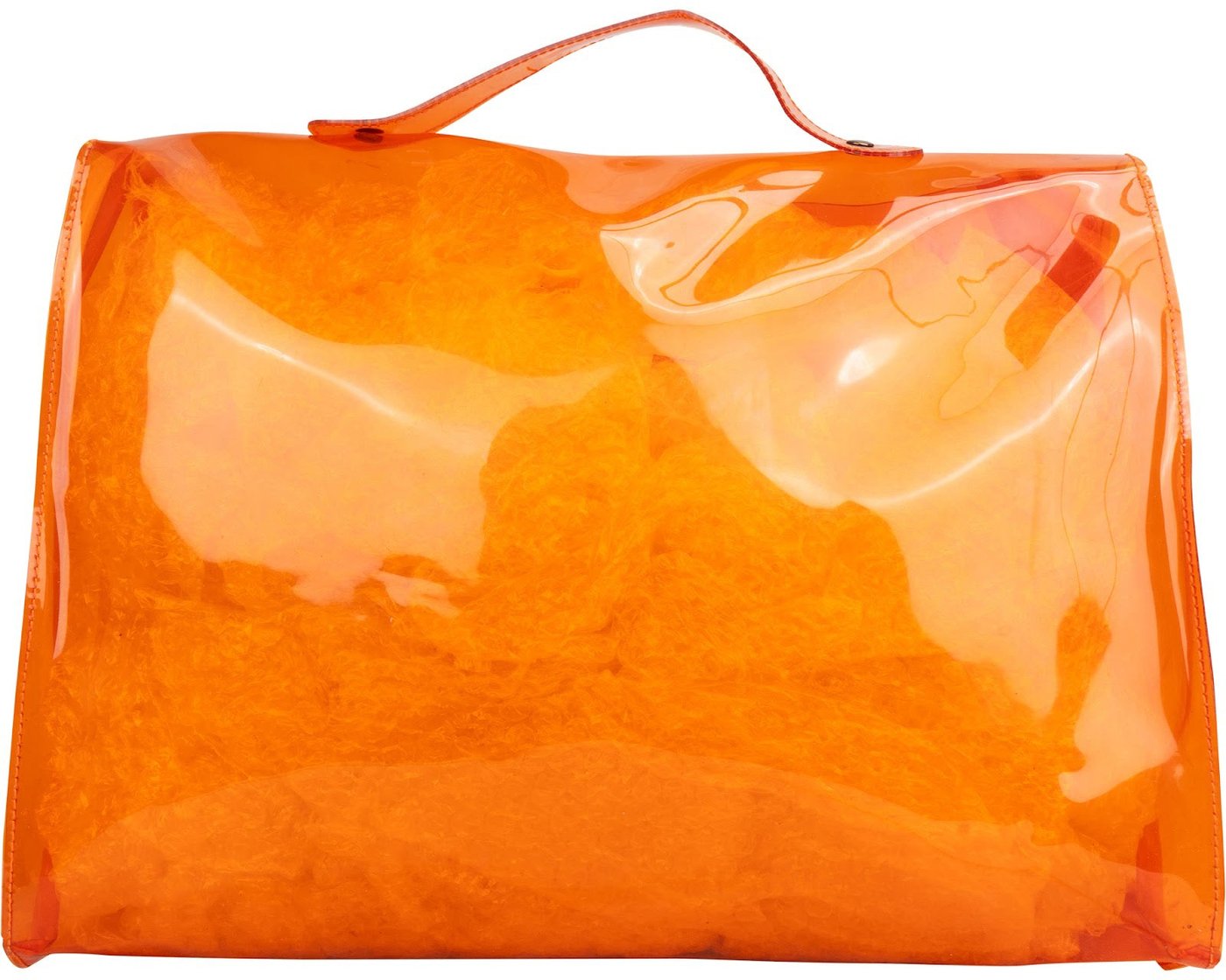 Hermès Transparent Vinyl Souvenir de l'Exposition 1998 Kelly 40 Handbag