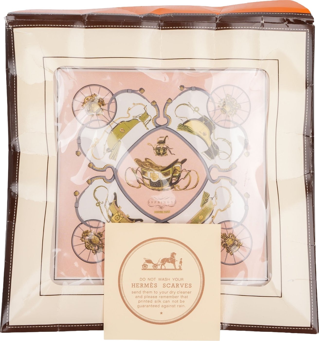 Hermès Springs Silk 90 Scarf Tuch