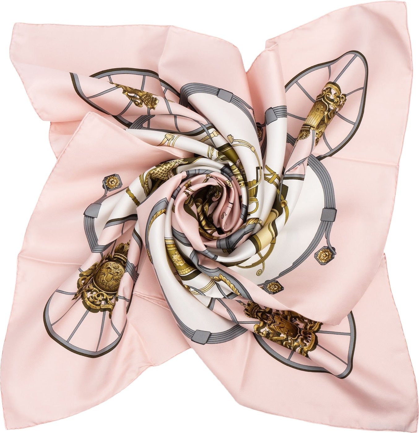 Hermès Springs Silk 90 Scarf Tuch