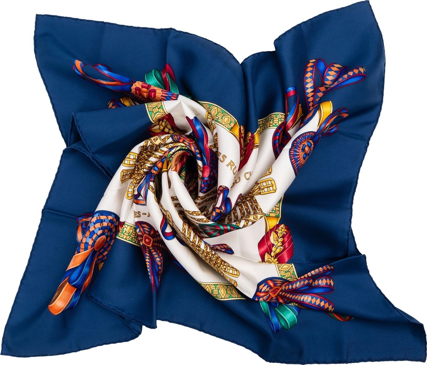 Hermès Les Rubans Du Cheval Silk 90 Scarf Tuch