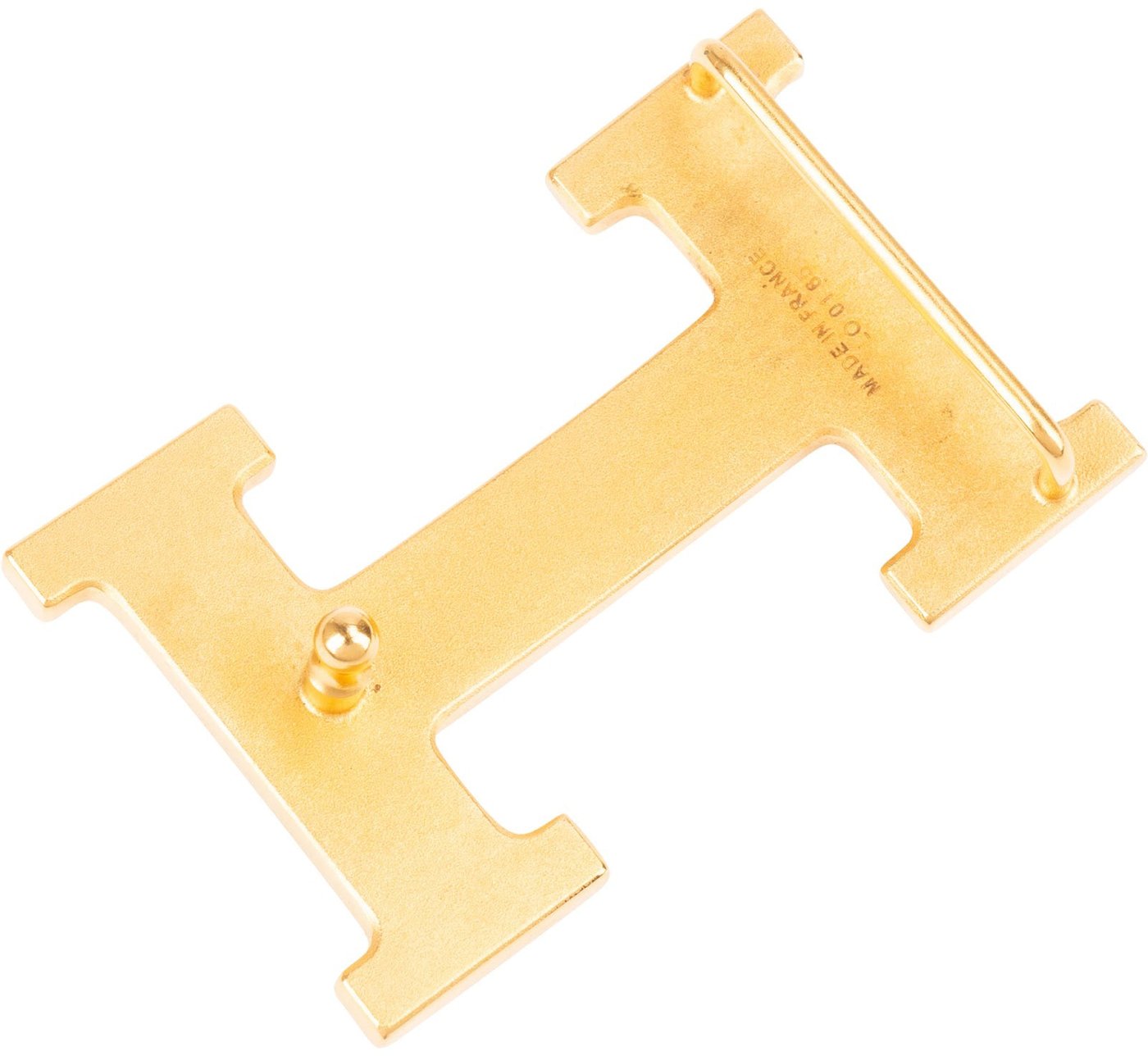 Hermès Bicolor Leather Reversible Gold H Belt (85)