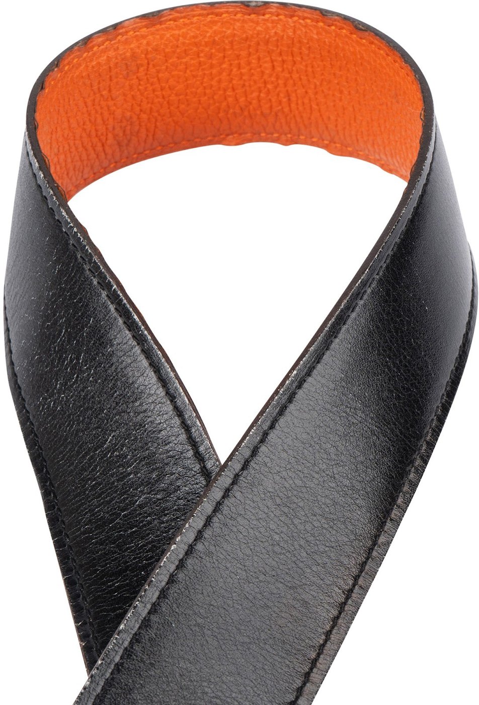 Hermès Bicolor Leather Reversible Gold H Belt (85)