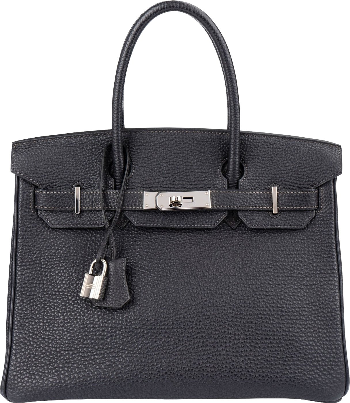 Hermès Dark Navy Bleu Togo Leather Palladium Birkin 30 Handbag