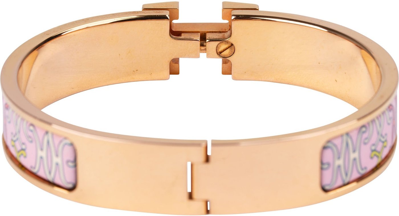Hermès Grand Apparat Etriers Enamel PGHW Clic H Bracelet