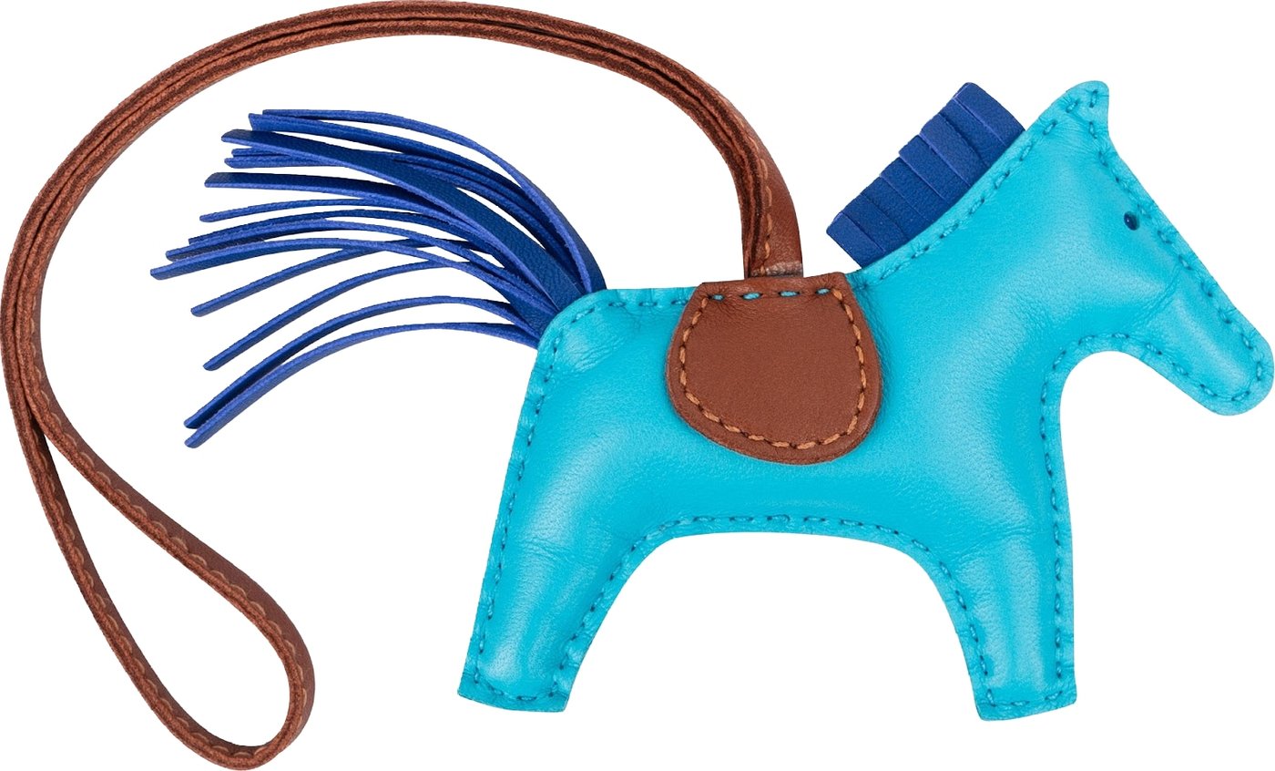 Hermès Tricolor Leather Rodeo PM Pendant