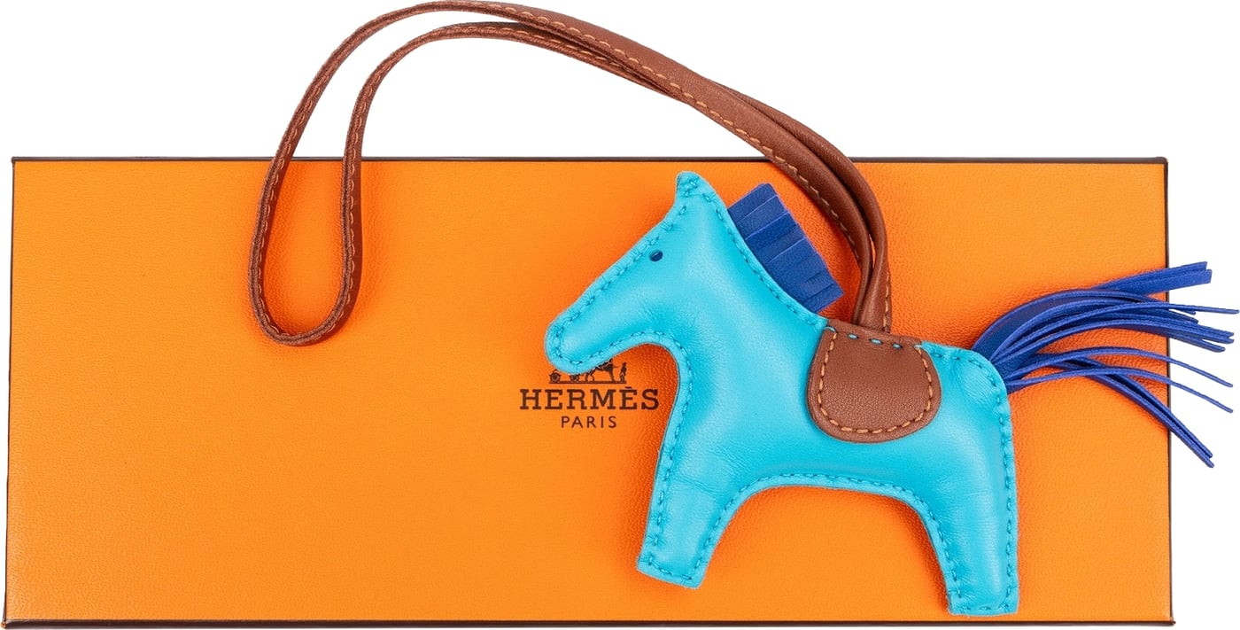 Hermès Tricolor Leather Rodeo PM Pendant