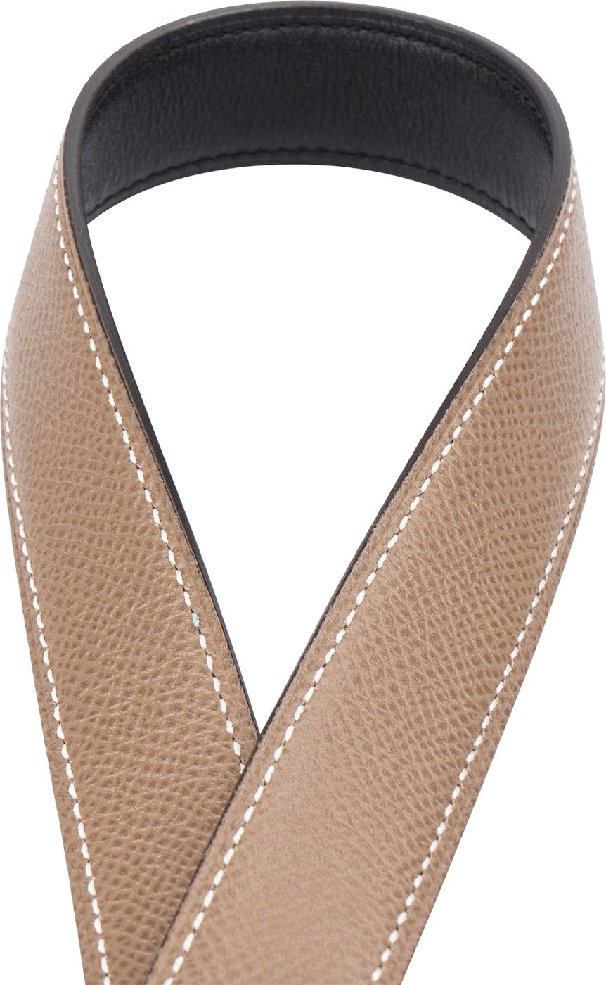 Hermès Bicolor Leather Reversible Gamma H Belt (110)