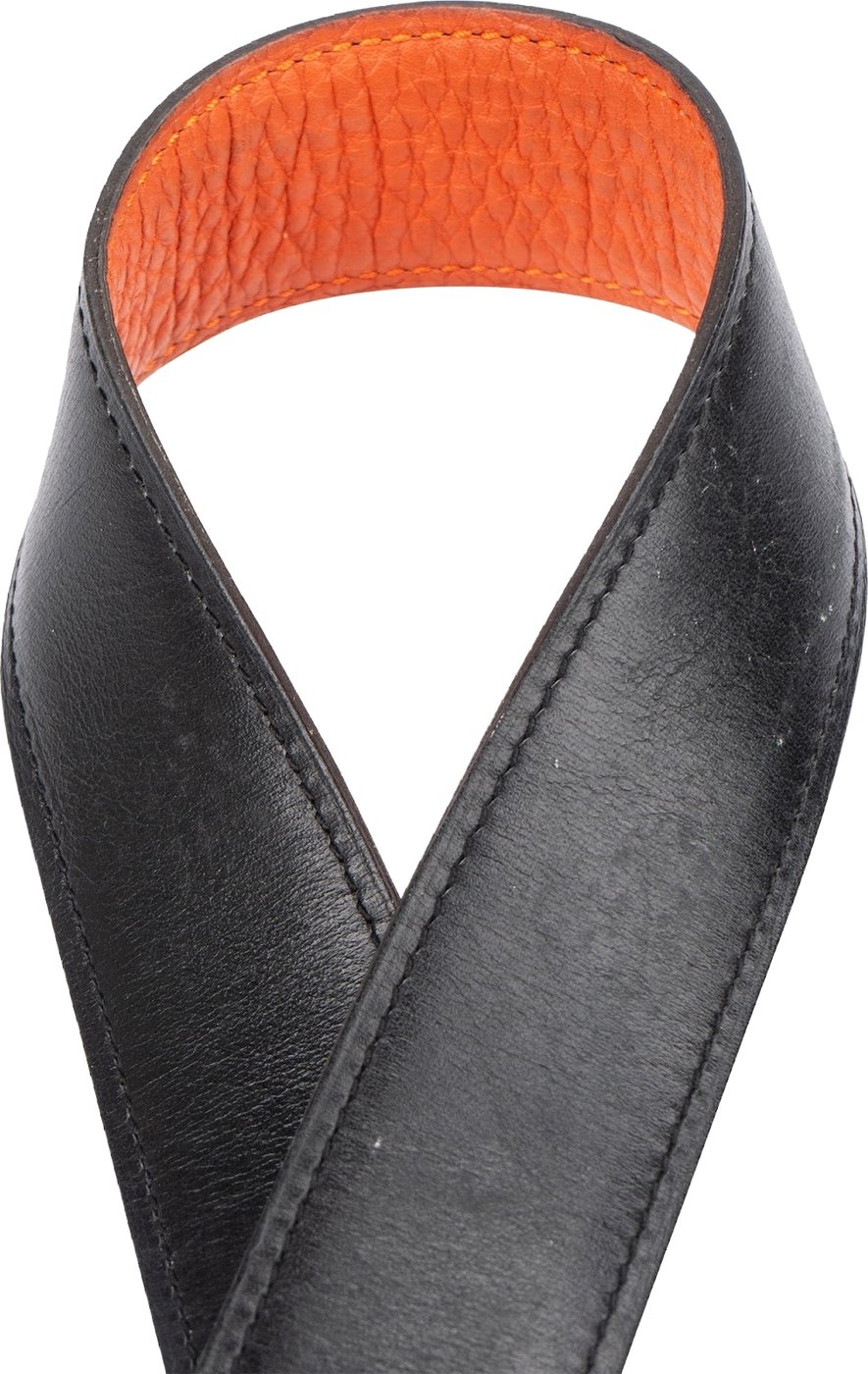 Hermès Bicolor Leather Reversible H Belt (100)