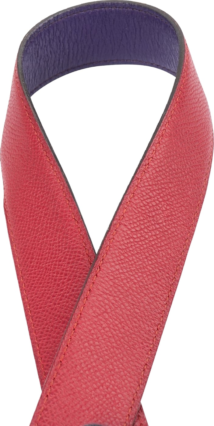 Hermès Bicolor Epsom Leather Reversible H Belt (90)