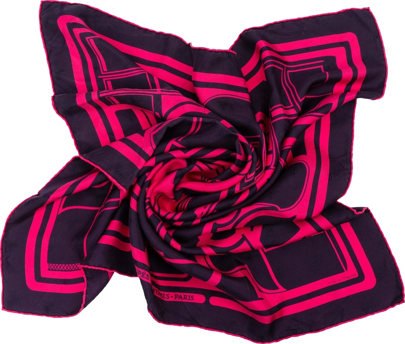 Hermès Les Coupés Silk 70 Scarf Tuch