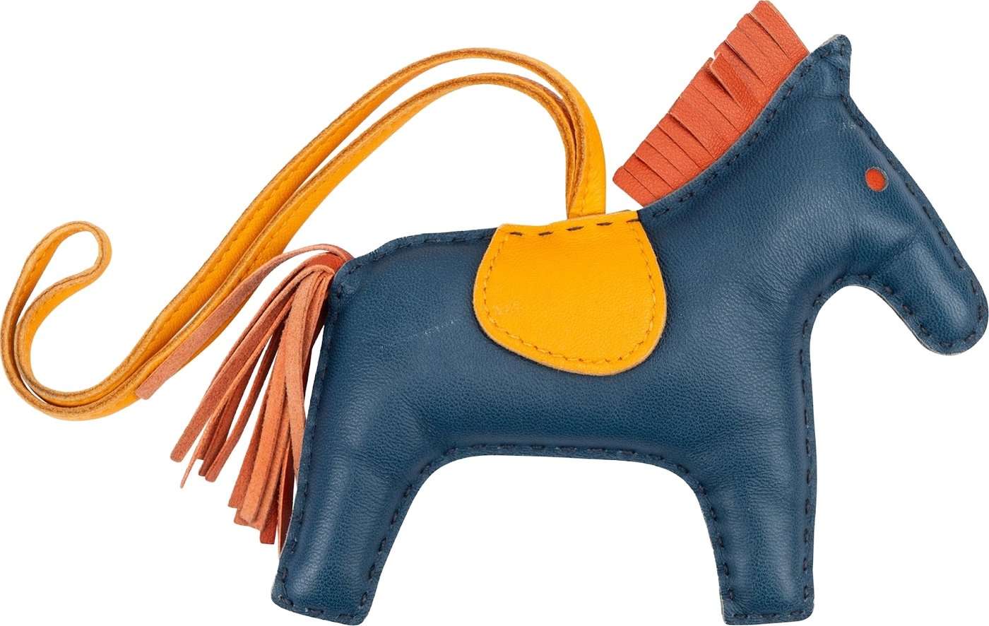 Hermès Tricolor Leather Rodeo MM Pendant