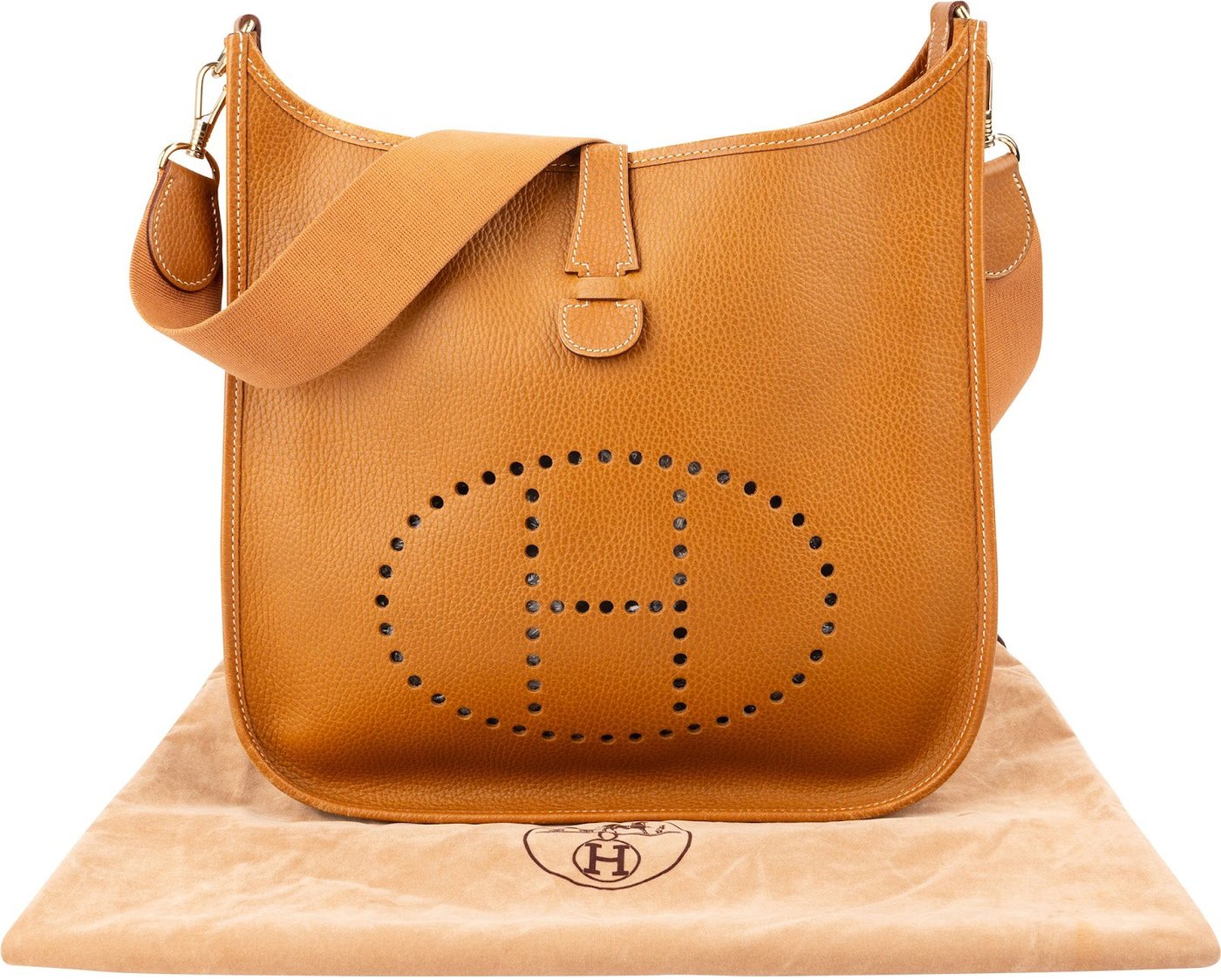 Hermès Ardennes Leather Evelyne GM Crossbody Bag