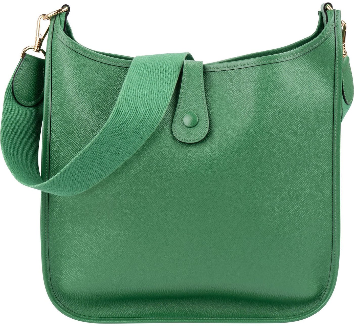 Hermès Vert Epsom Leather Evelyne GM Crossbody Bag