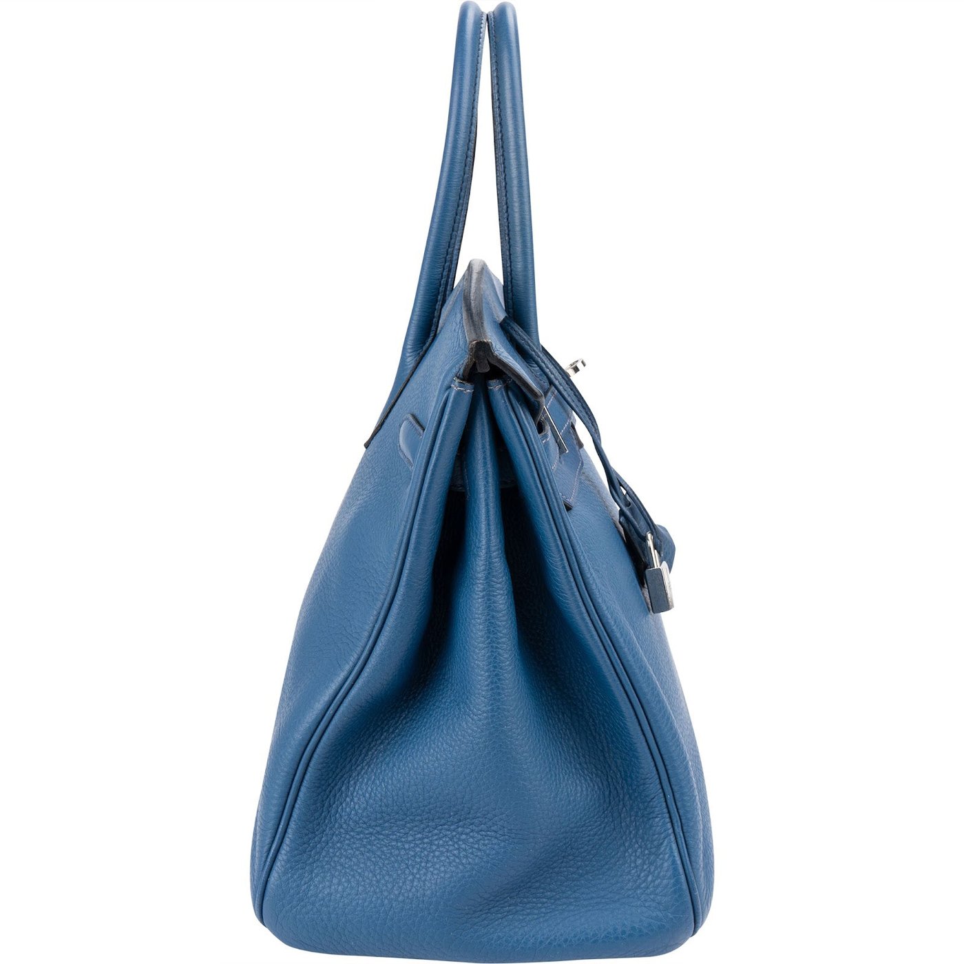 Hermès Togo Leather Blue Brighton Palladium Birkin 35 Handbag