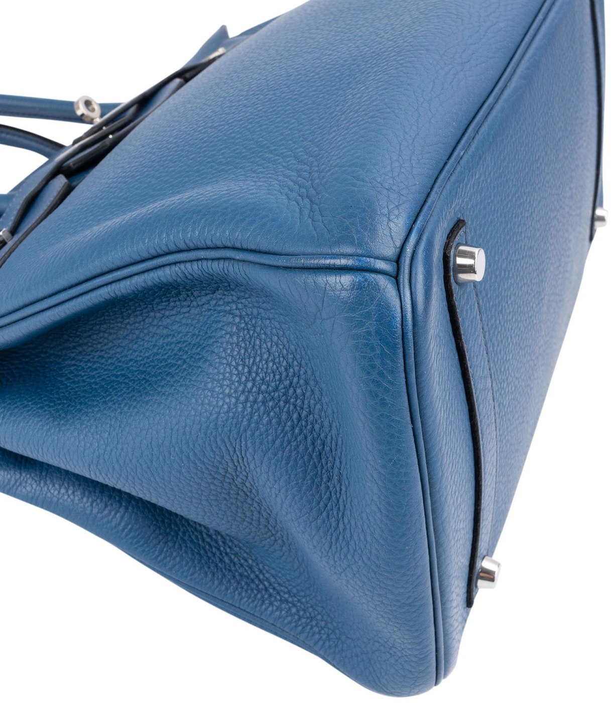 Hermès Togo Leather Blue Brighton Palladium Birkin 35 Handbag