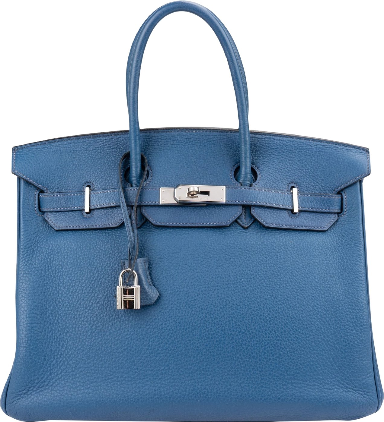 Hermès Togo Leather Blue Brighton Palladium Birkin 35 Handbag