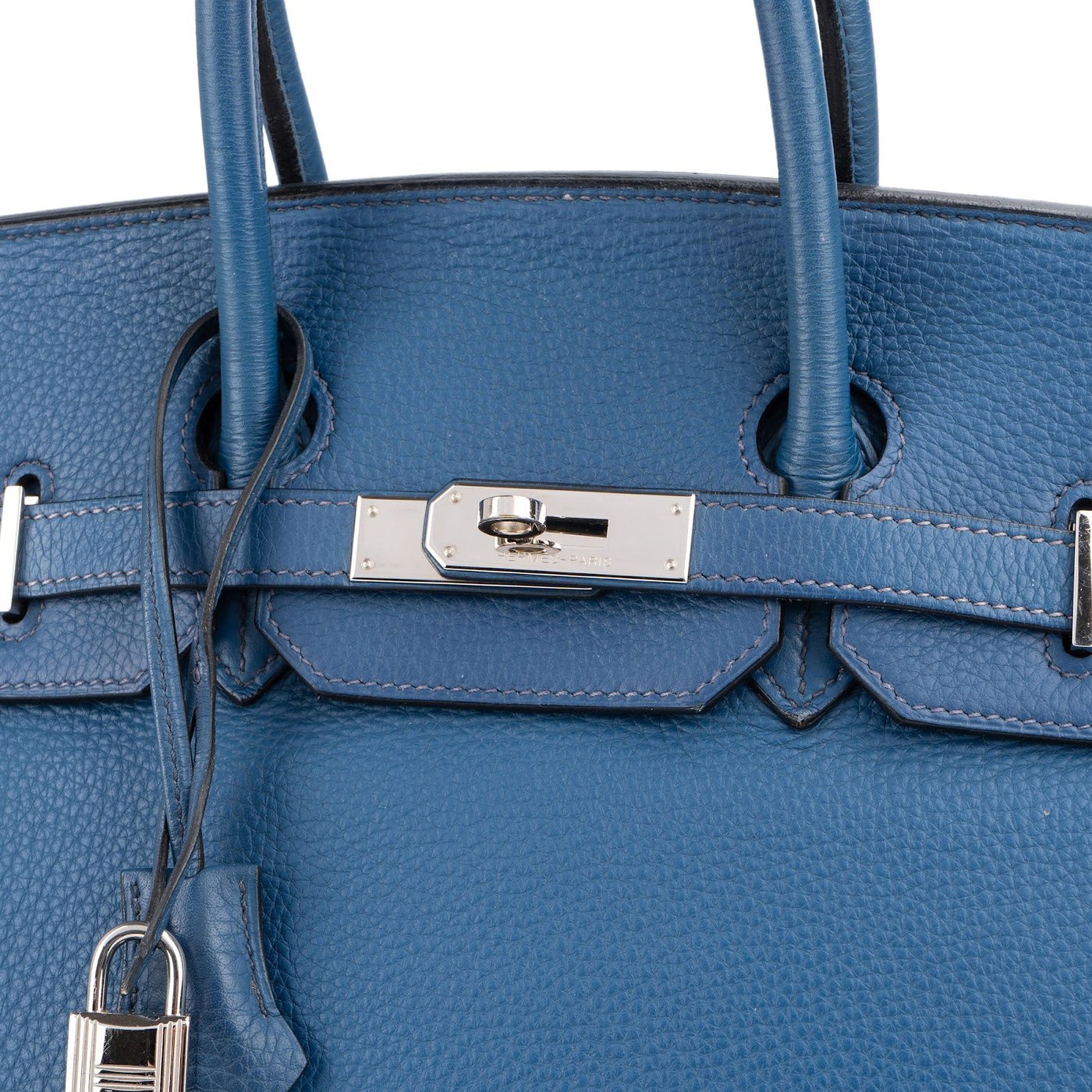 Hermès Togo Leather Blue Brighton Palladium Birkin 35 Handbag