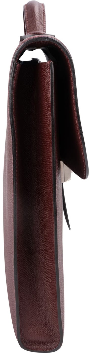 Hermès Rouge H Epsom Leather Sac à Dépêches 38 Handbag