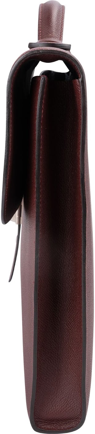 Hermès Rouge H Epsom Leather Sac à Dépêches 38 Handbag